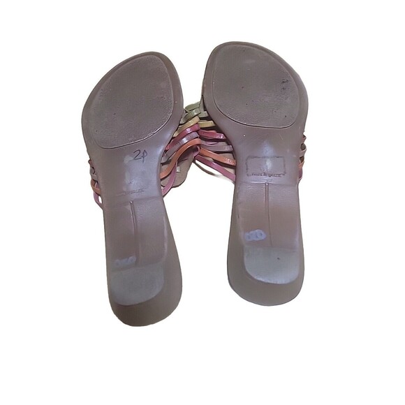 DANELLE Multi-Colored Woven Leather Sandals Size 6.5M - Picture 4 of 4